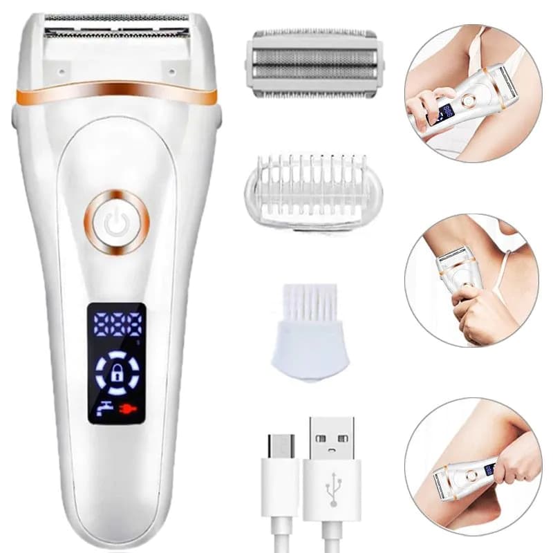 image-Electric Razors for Women Ladies Electric Shaver