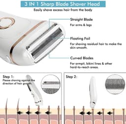 image-Electric Razors for Women Ladies Electric Shaver