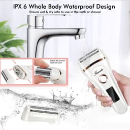 image-Electric Razors for Women Ladies Electric Shaver