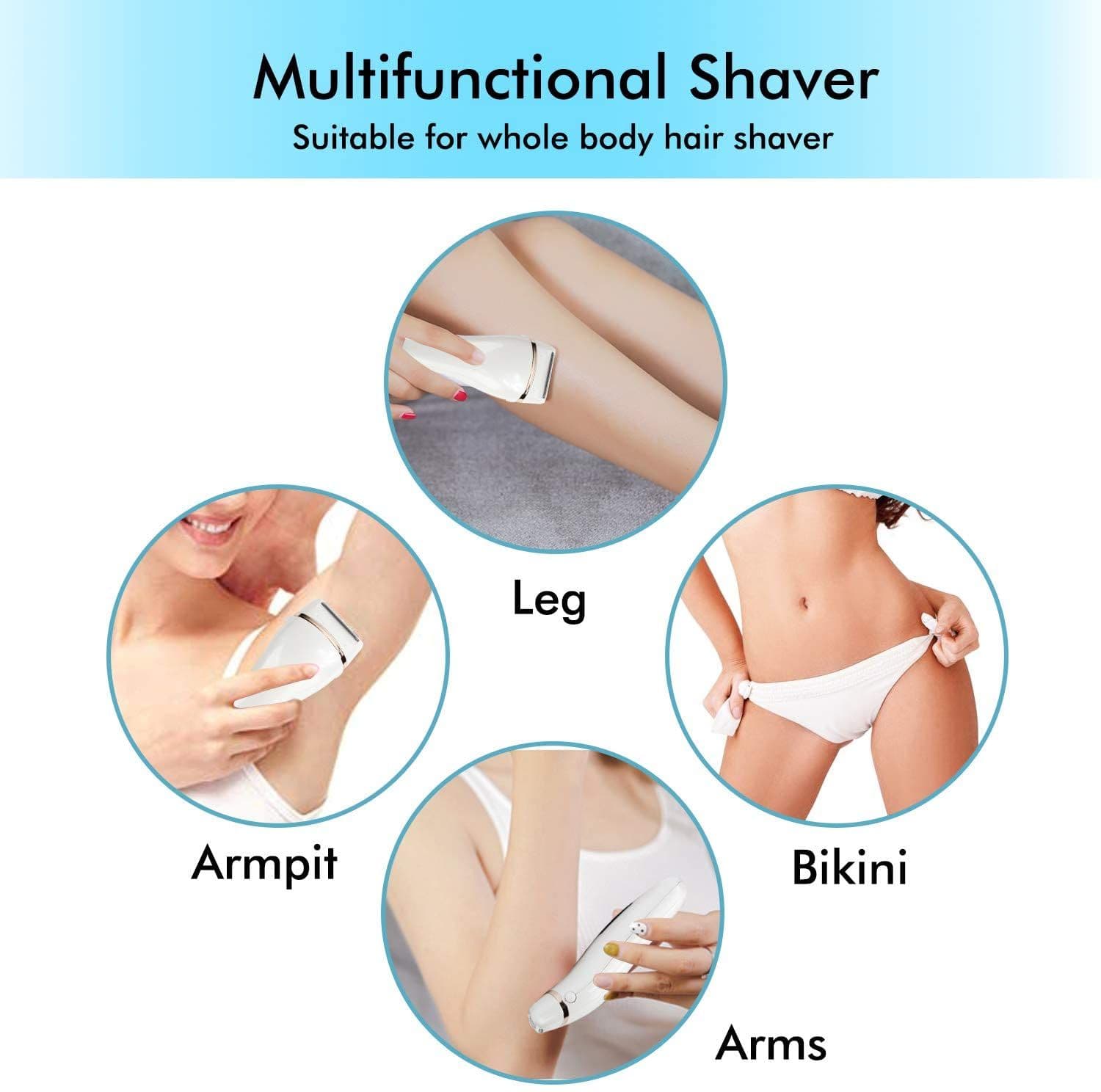 image-Electric Razors for Women Ladies Electric Shaver