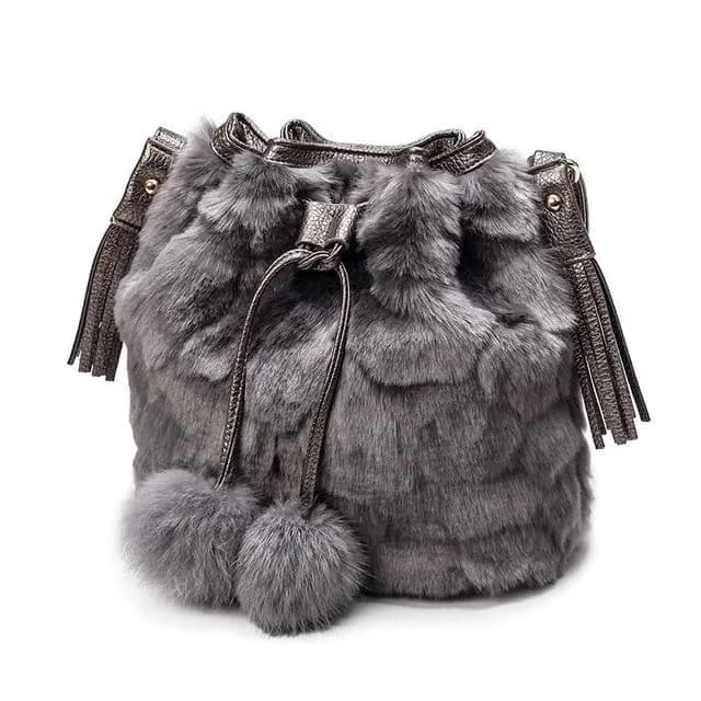 image-Fashion Plush Handbag For Women