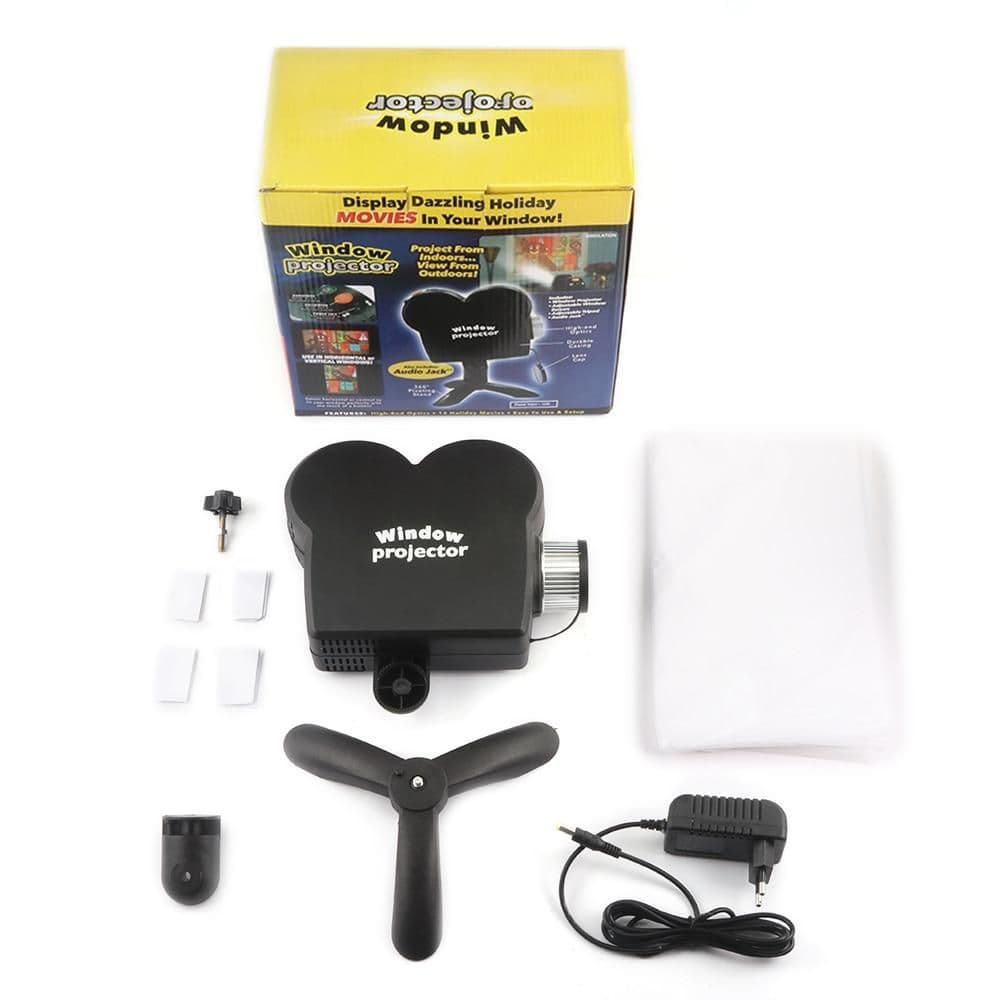image-Christmas Halloween Laser Projector 12 Movies For Kids