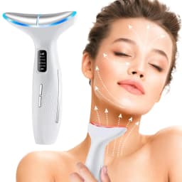 image-LED Neck Beauty Device EMS Facial Lifting Firming Massage Beauty
