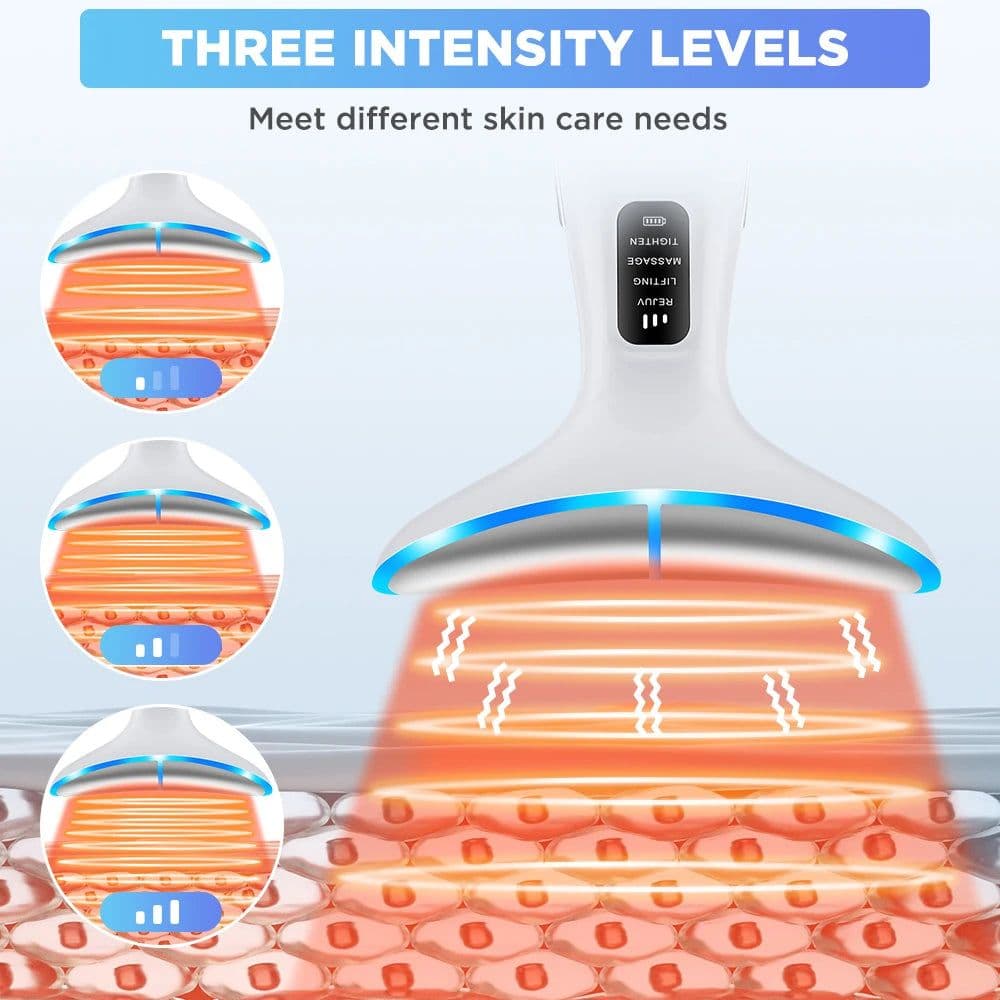 image-LED Neck Beauty Device EMS Facial Lifting Firming Massage Beauty
