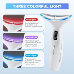 image-LED Neck Beauty Device EMS Facial Lifting Firming Massage Beauty