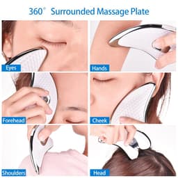 image-Electric Facial Scraper Red Blue LED Light Face Lift Devices GuaSha