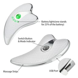 image-Electric Facial Scraper Red Blue LED Light Face Lift Devices GuaSha