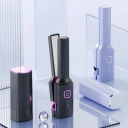 image-Compact Hair Straightener Electric Hair Straightener Portable Cordless