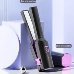 image-Compact Hair Straightener Electric Hair Straightener Portable Cordless