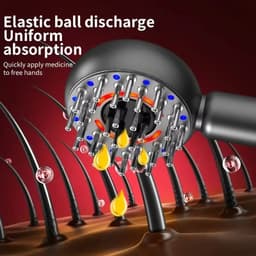 image-Electric Massage Hair Comb Red Light Vibration Head Massager Brushes