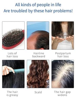 image-LED Light Red Phototherapy Massage Vibration Comb Electric Hair Growth