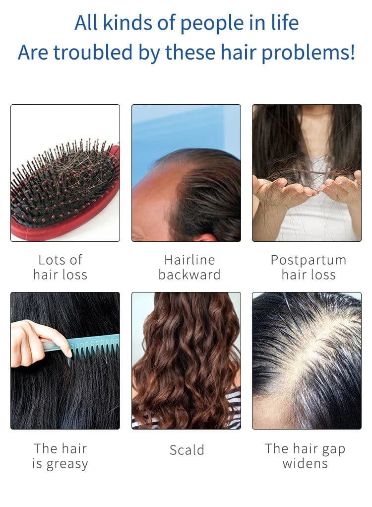 image-LED Light Red Phototherapy Massage Vibration Comb Electric Hair Growth