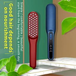 image-LED Light Red Phototherapy Massage Vibration Comb Electric Hair Growth