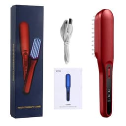 image-LED Light Red Phototherapy Massage Vibration Comb Electric Hair Growth