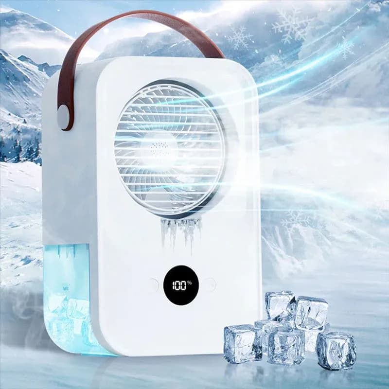 image-Evaporative Air Conditioner Portable Air Cooler Powerful 4-Speed Quiet