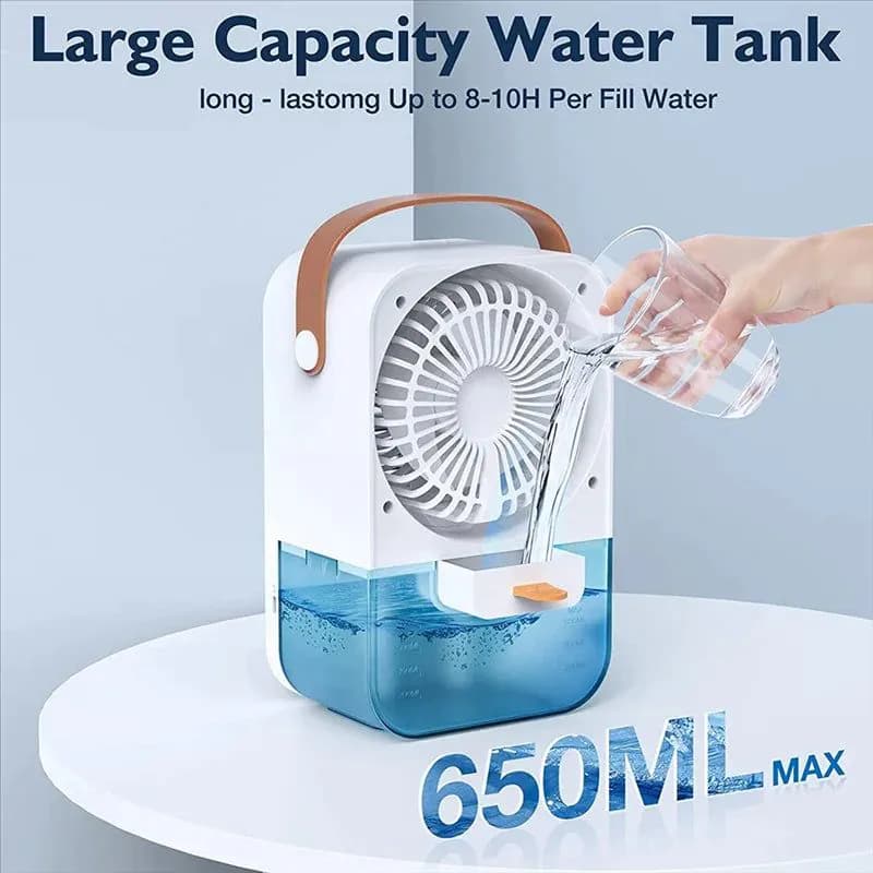 image-Evaporative Air Conditioner Portable Air Cooler Powerful 4-Speed Quiet