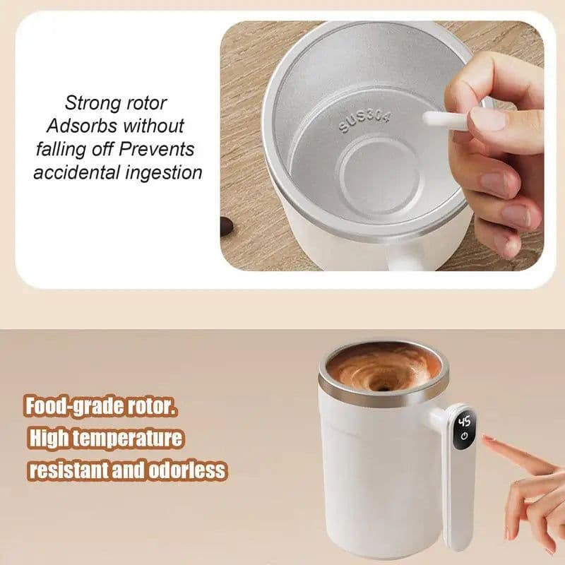 image-Automatic Stirring Coffee Mug Intelligent Digital Display Design