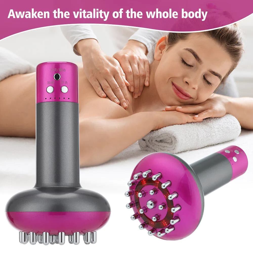 image-Electronic Meridian Brush Electric Scrapping Massager Tool Anti