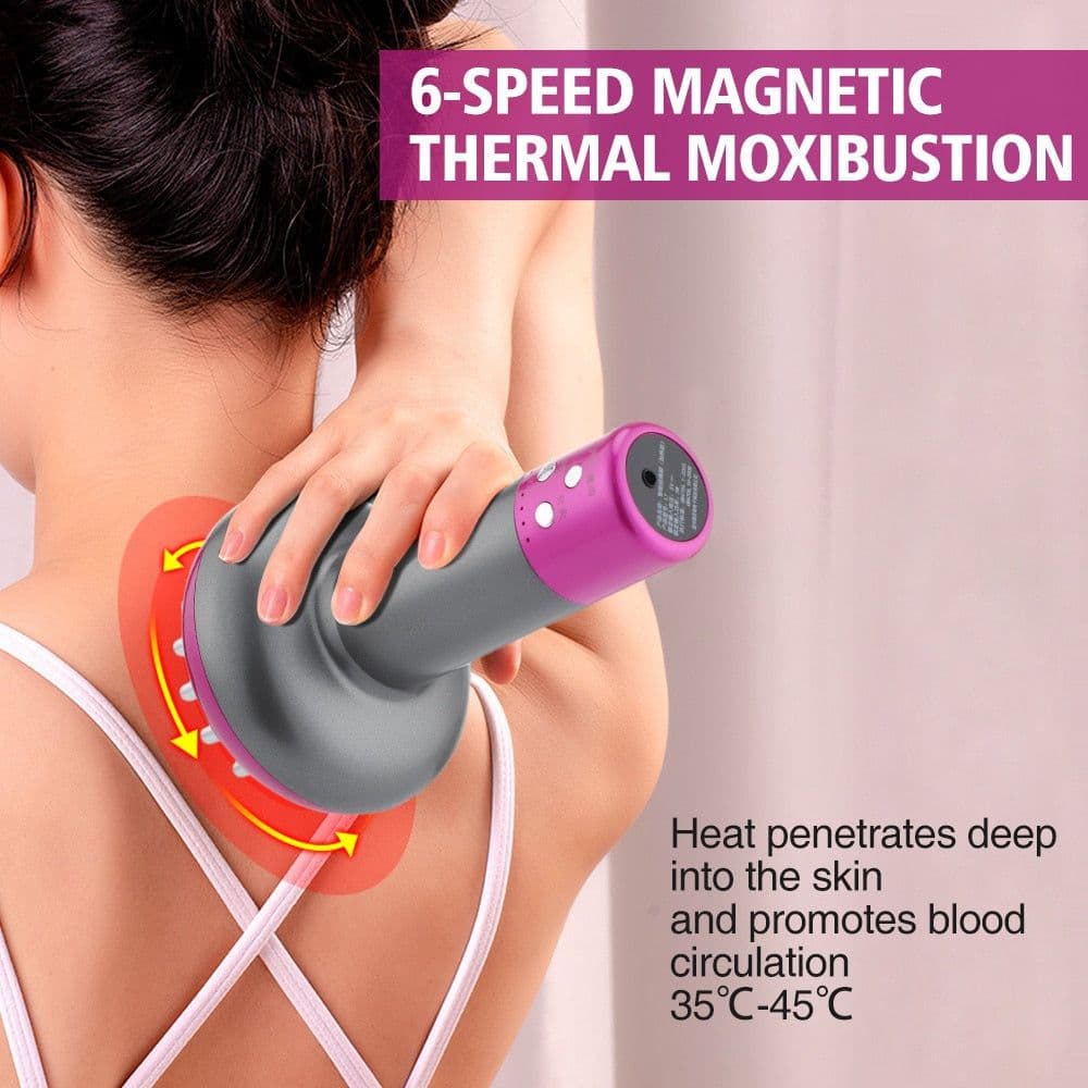 image-Electronic Meridian Brush Electric Scrapping Massager Tool Anti