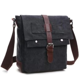 image-Korean Style Fashion Casual Canvas Practical Messenger Bag