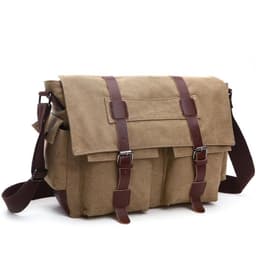 image-Korean Style Fashion Casual Canvas Practical Messenger Bag