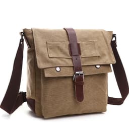 image-Korean Style Fashion Casual Canvas Practical Messenger Bag