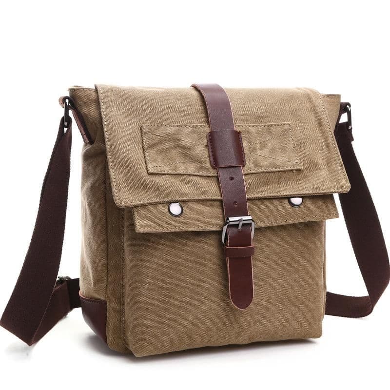 image-Korean Style Fashion Casual Canvas Practical Messenger Bag