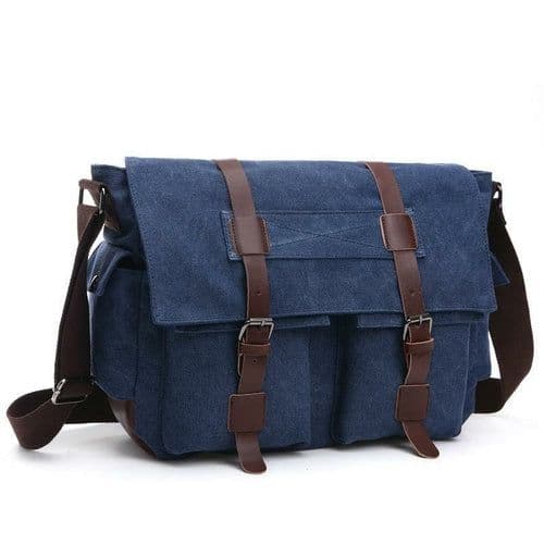 image-Korean Style Fashion Casual Canvas Practical Messenger Bag