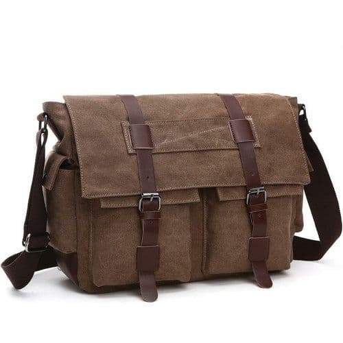 image-Korean Style Fashion Casual Canvas Practical Messenger Bag