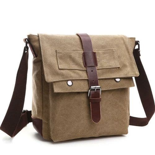 image-Korean Style Fashion Casual Canvas Practical Messenger Bag