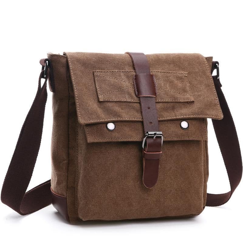 image-Korean Style Fashion Casual Canvas Practical Messenger Bag