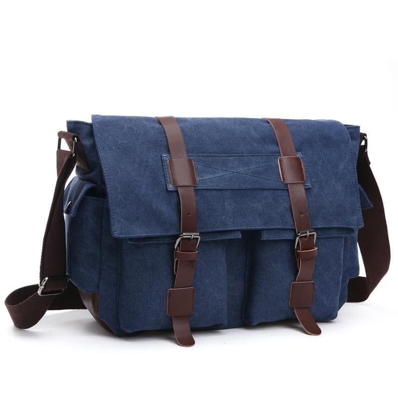 image-Korean Style Fashion Casual Canvas Practical Messenger Bag