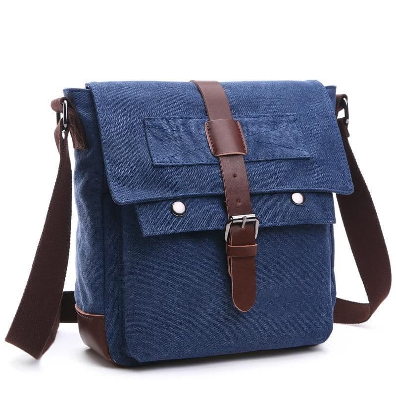 image-Korean Style Fashion Casual Canvas Practical Messenger Bag