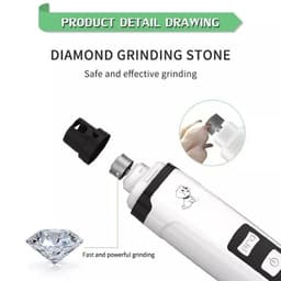 image-Electric Nail Titanium Cat Dog Pet Grooming Gadget USB Rechargeable