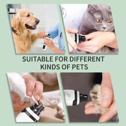 image-Electric Nail Titanium Cat Dog Pet Grooming Gadget USB Rechargeable