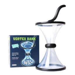 image-Pressure Relieving Vortex Bank Watch Money Defy Gravity Piggy Bank