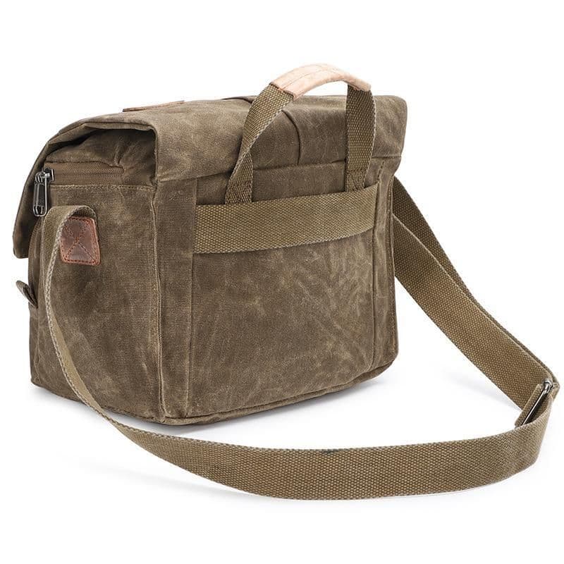 image-Waterproof Canvas Camera Messenger Bag For Men