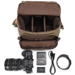 image-Waterproof Canvas Camera Messenger Bag For Men