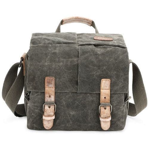 image-Waterproof Canvas Camera Messenger Bag For Men