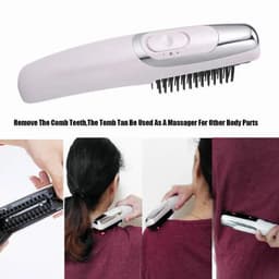 image-Hair Growth Care Electric Wireless Infrared Ray Massage Comb Hair