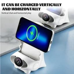 image-Magnetic Mini Chair Wireless Fast Charger Phone Stand Holder Upgraded