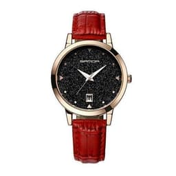 image-Fashion Leather Strap Female Quartz Watch