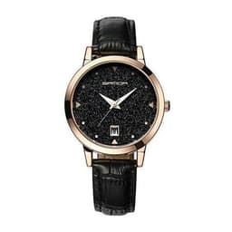 image-Fashion Leather Strap Female Quartz Watch