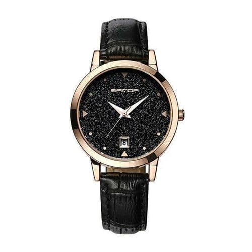 image-Fashion Leather Strap Female Quartz Watch