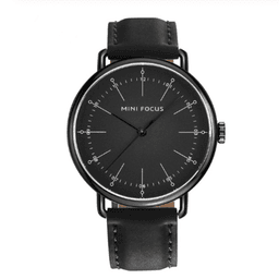 image-Business Leather Quartz Watch For Men