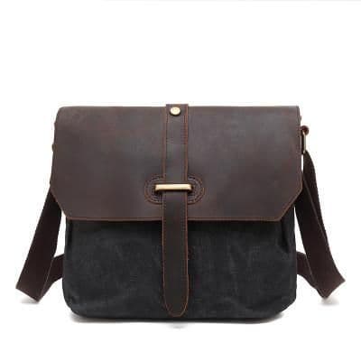 image-Casual Canvas Crossbody Messenger Bag For Men
