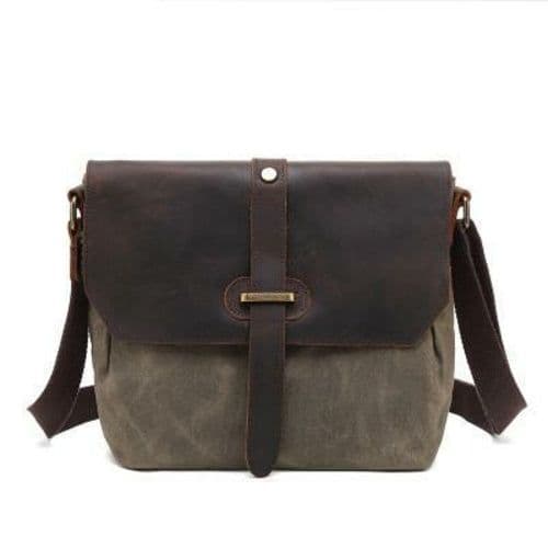 image-Casual Canvas Crossbody Messenger Bag For Men