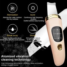 image-Ultrasonic Scrubber Skin Spatula Face Gentle Scraper Peel Comedones