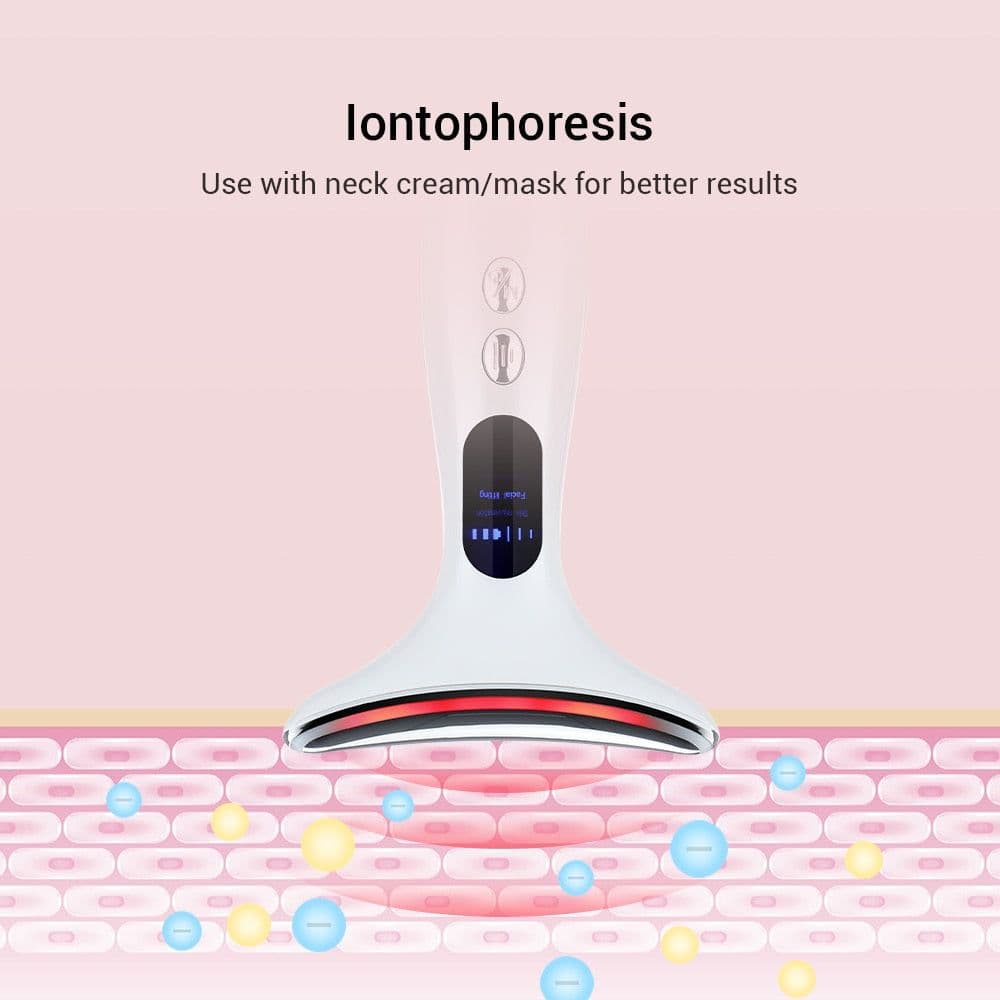 image-EMS Face Lifting Neck Tightening Vibrator Skin Care Red Light IPL