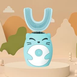 image-Ipx7 Waterproof Electric Toothbrush Kids U-shaped Sonic Smart